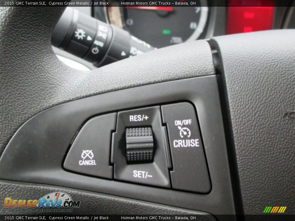 2015 GMC Terrain SLE Cypress Green Metallic / Jet Black Photo #14