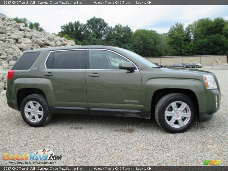 2015 GMC Terrain SLE Cypress Green Metallic / Jet Black Photo #29