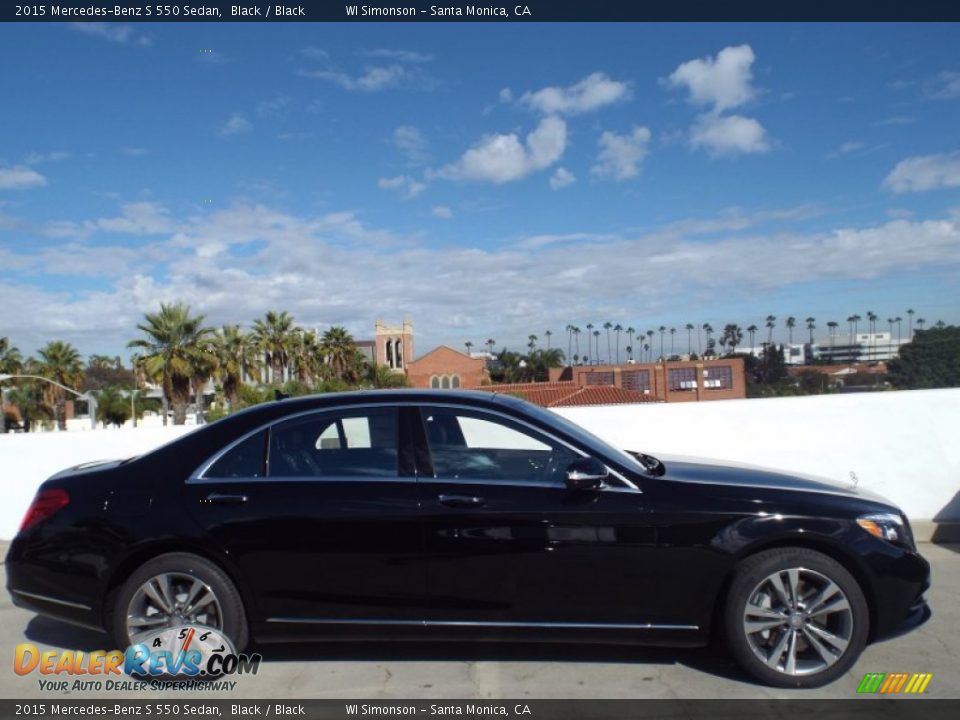 2015 Mercedes-Benz S 550 Sedan Black / Black Photo #3