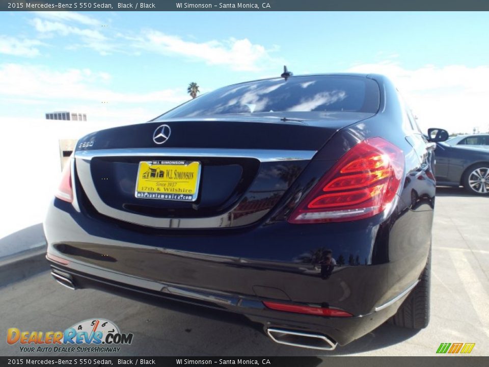 2015 Mercedes-Benz S 550 Sedan Black / Black Photo #4