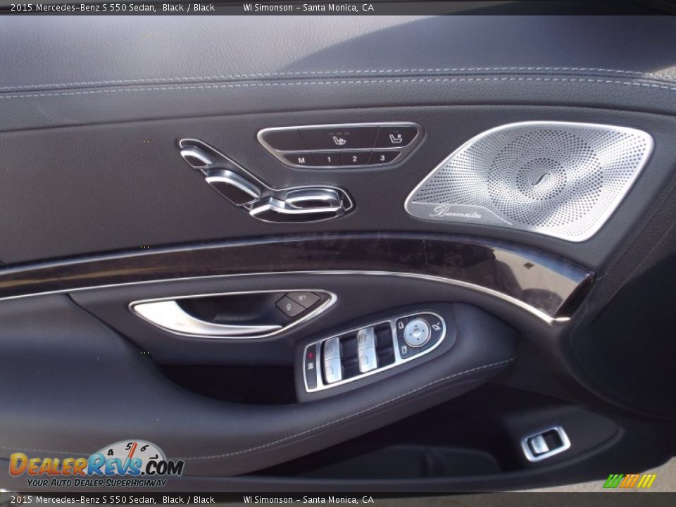 2015 Mercedes-Benz S 550 Sedan Black / Black Photo #6