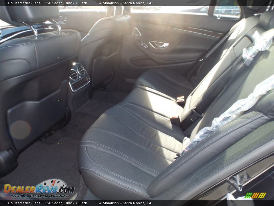2015 Mercedes-Benz S 550 Sedan Black / Black Photo #8