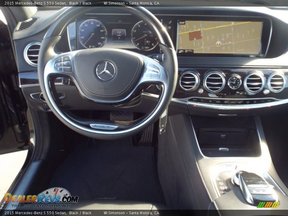 2015 Mercedes-Benz S 550 Sedan Black / Black Photo #9