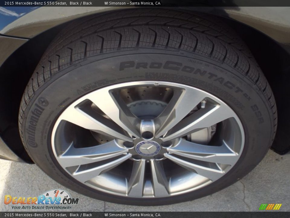2015 Mercedes-Benz S 550 Sedan Black / Black Photo #10