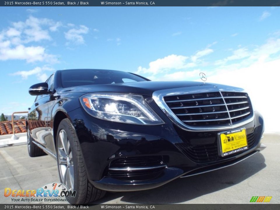 2015 Mercedes-Benz S 550 Sedan Black / Black Photo #11