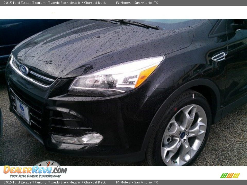 2015 Ford Escape Titanium Tuxedo Black Metallic / Charcoal Black Photo #4