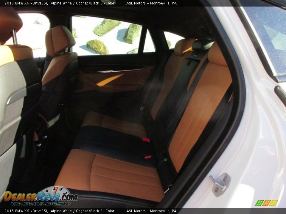 Rear Seat of 2015 BMW X6 xDrive35i Photo #14
