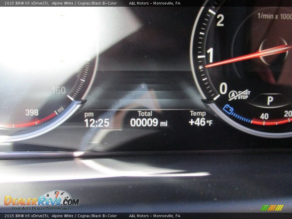 2015 BMW X6 xDrive35i Alpine White / Cognac/Black Bi-Color Photo #20