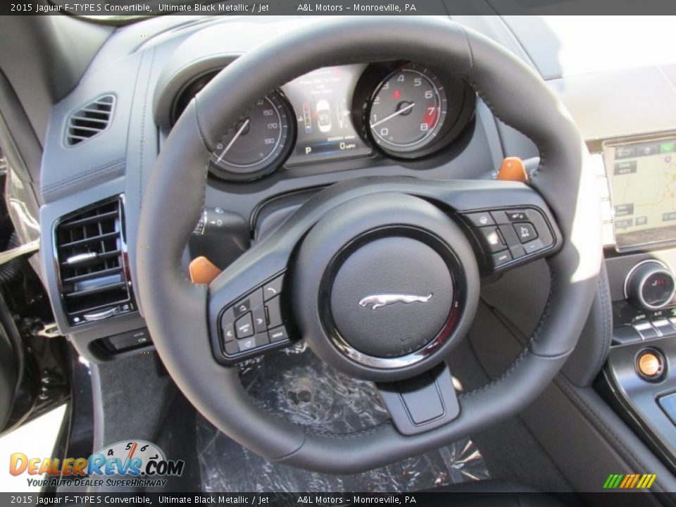 2015 Jaguar F-TYPE S Convertible Steering Wheel Photo #15