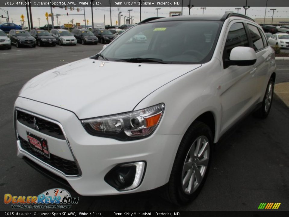 2015 Mitsubishi Outlander Sport SE AWC White / Black Photo #3