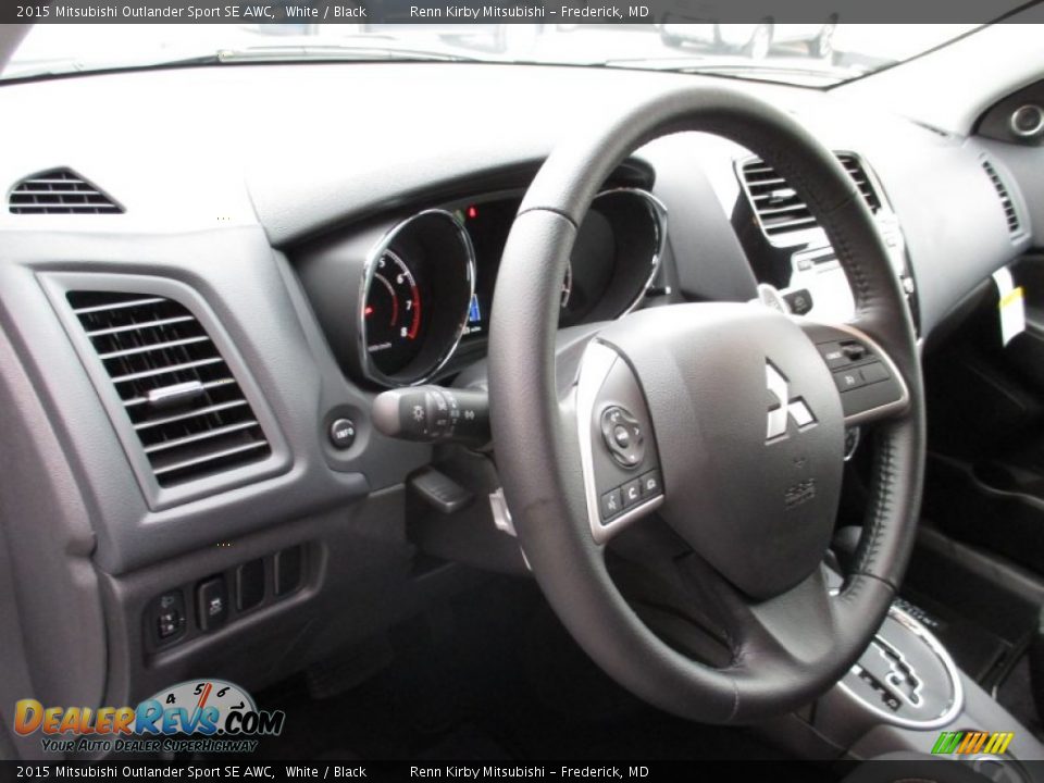 2015 Mitsubishi Outlander Sport SE AWC White / Black Photo #11