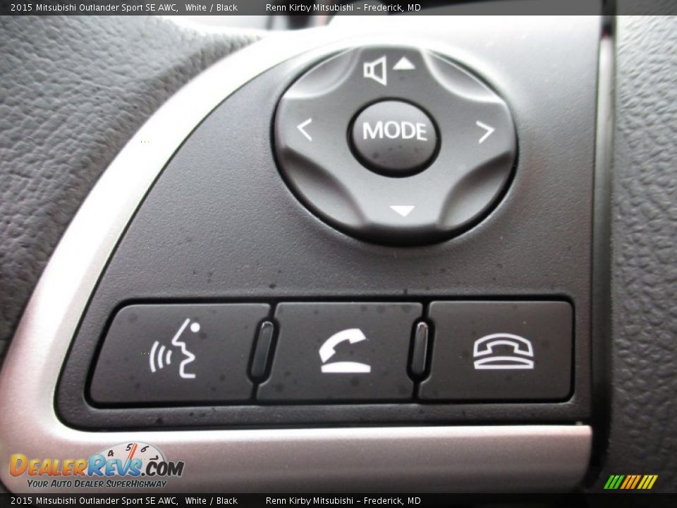 2015 Mitsubishi Outlander Sport SE AWC White / Black Photo #14