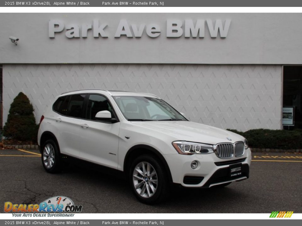2015 BMW X3 xDrive28i Alpine White / Black Photo #1