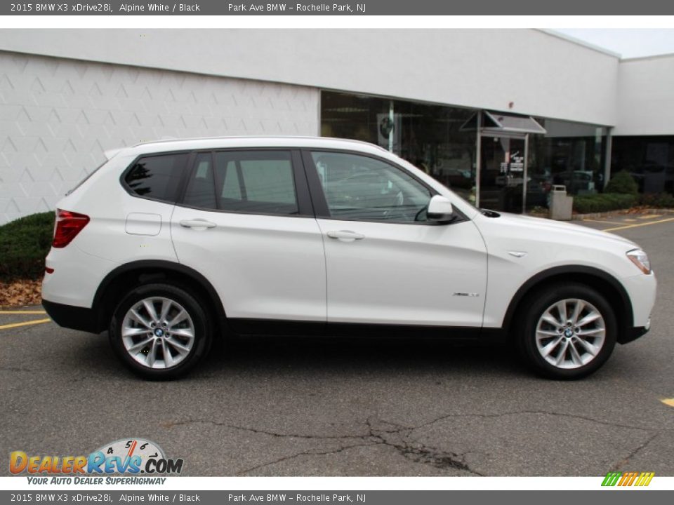 2015 BMW X3 xDrive28i Alpine White / Black Photo #2