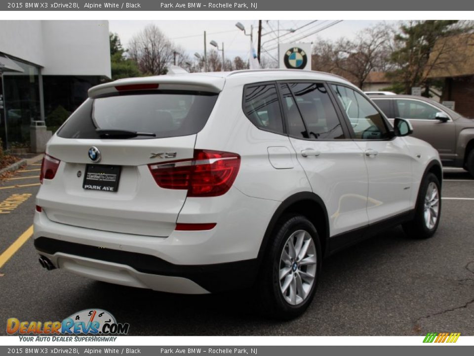 2015 BMW X3 xDrive28i Alpine White / Black Photo #3