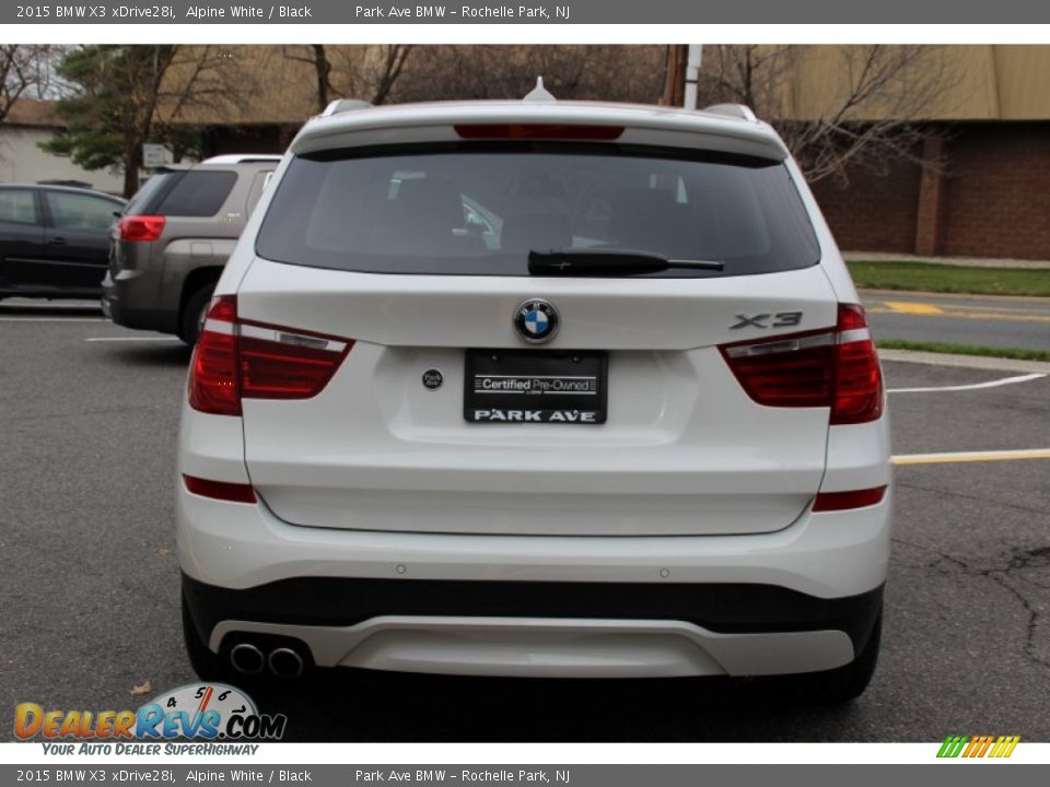 2015 BMW X3 xDrive28i Alpine White / Black Photo #4