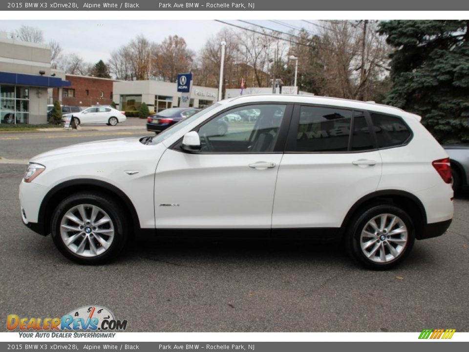 2015 BMW X3 xDrive28i Alpine White / Black Photo #6