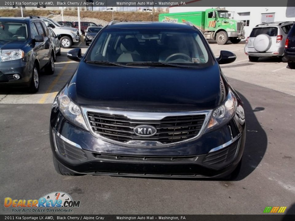 2011 Kia Sportage LX AWD Black Cherry / Alpine Gray Photo #4