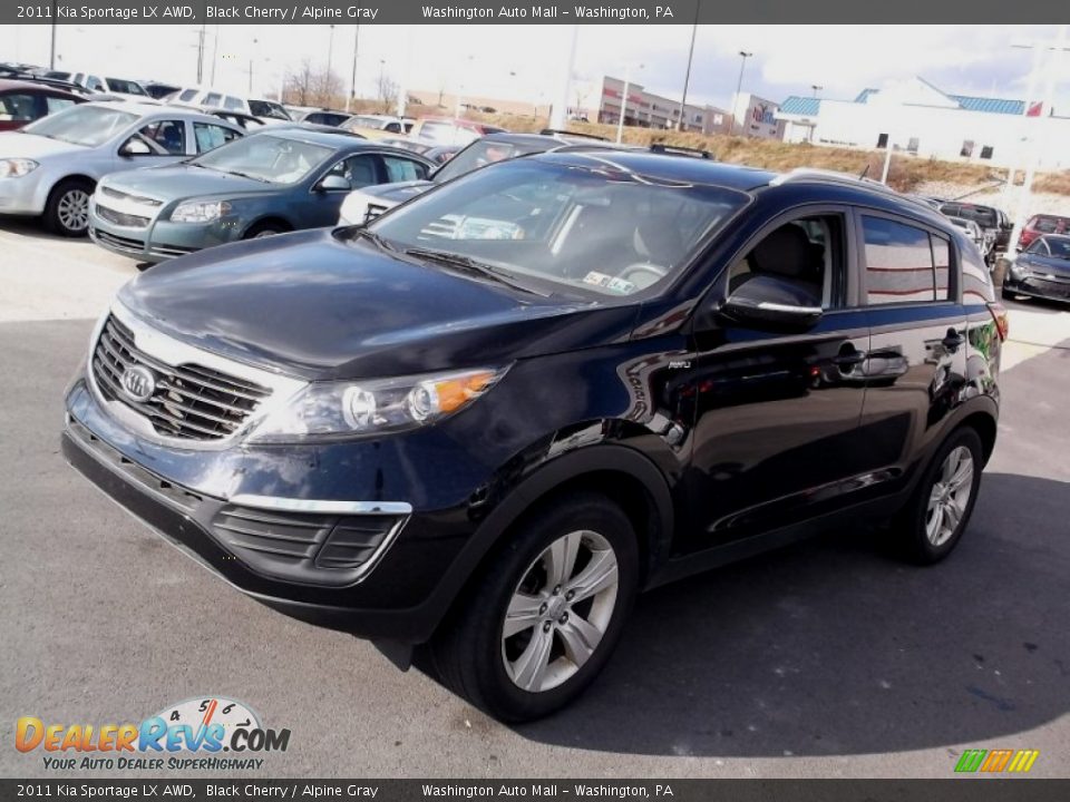 2011 Kia Sportage LX AWD Black Cherry / Alpine Gray Photo #5