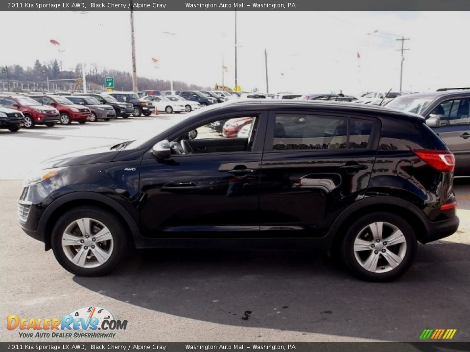 2011 Kia Sportage LX AWD Black Cherry / Alpine Gray Photo #6