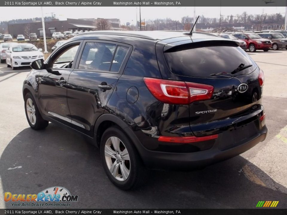 2011 Kia Sportage LX AWD Black Cherry / Alpine Gray Photo #7