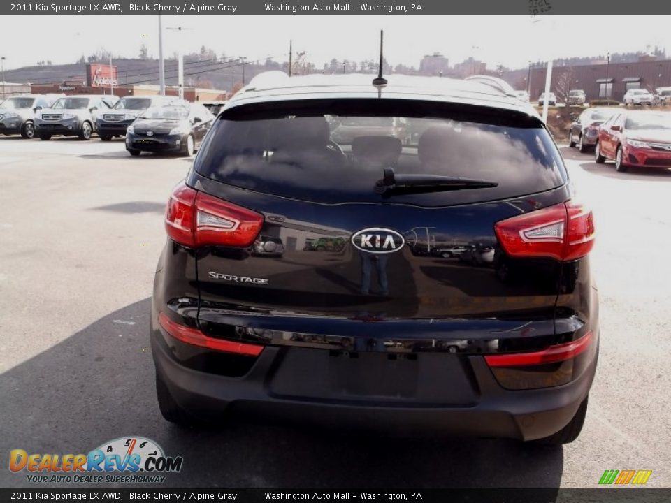 2011 Kia Sportage LX AWD Black Cherry / Alpine Gray Photo #8