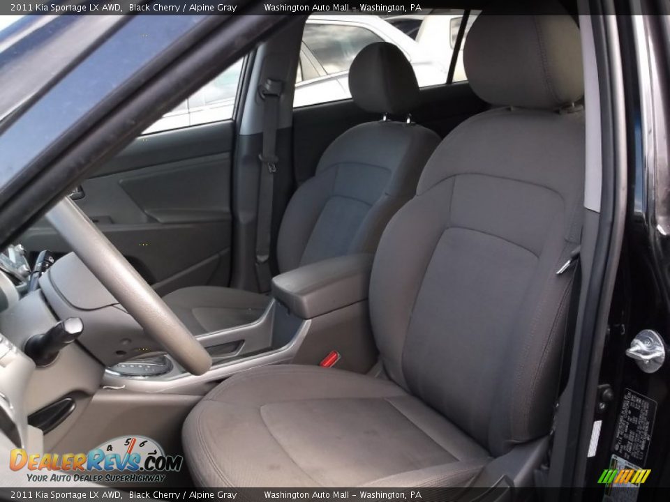 2011 Kia Sportage LX AWD Black Cherry / Alpine Gray Photo #11