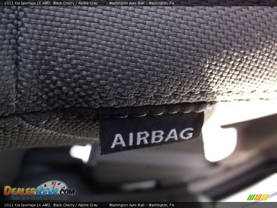 2011 Kia Sportage LX AWD Black Cherry / Alpine Gray Photo #12