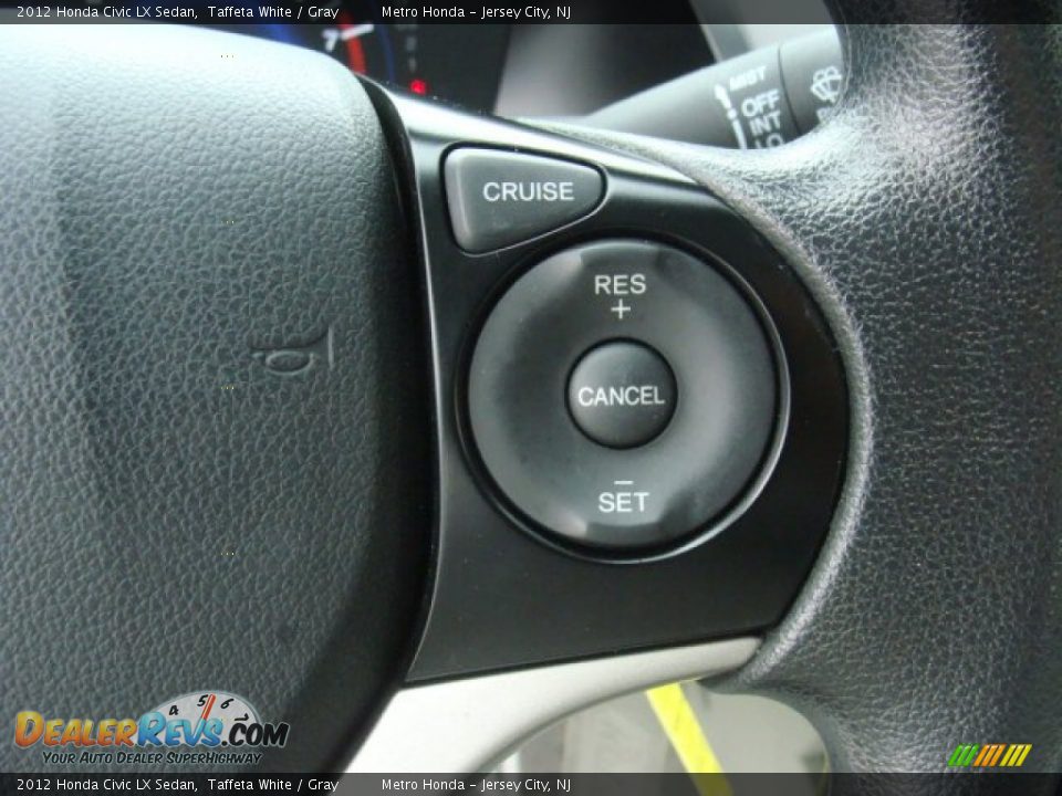2012 Honda Civic LX Sedan Taffeta White / Gray Photo #16