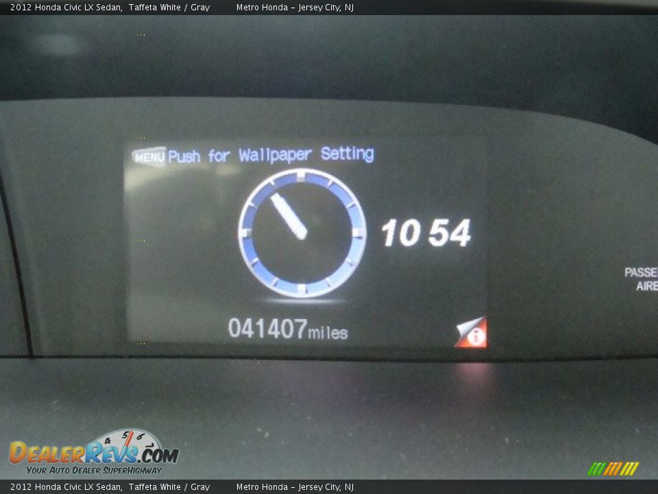 2012 Honda Civic LX Sedan Taffeta White / Gray Photo #17