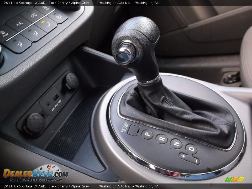 2011 Kia Sportage LX AWD Black Cherry / Alpine Gray Photo #14