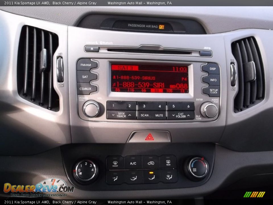 2011 Kia Sportage LX AWD Black Cherry / Alpine Gray Photo #15
