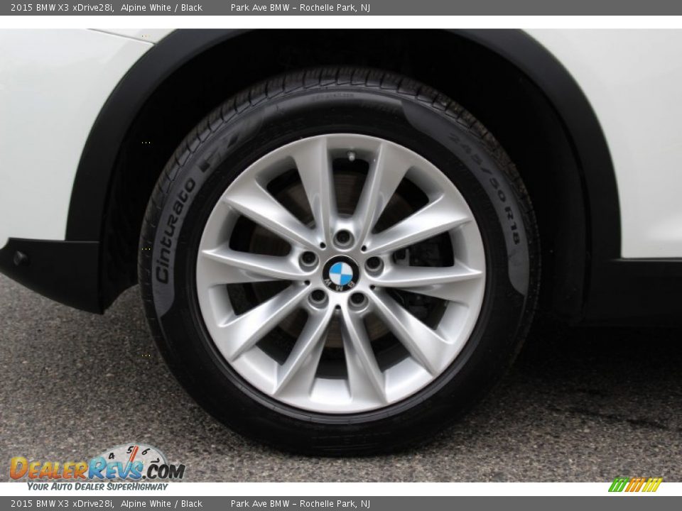 2015 BMW X3 xDrive28i Alpine White / Black Photo #33