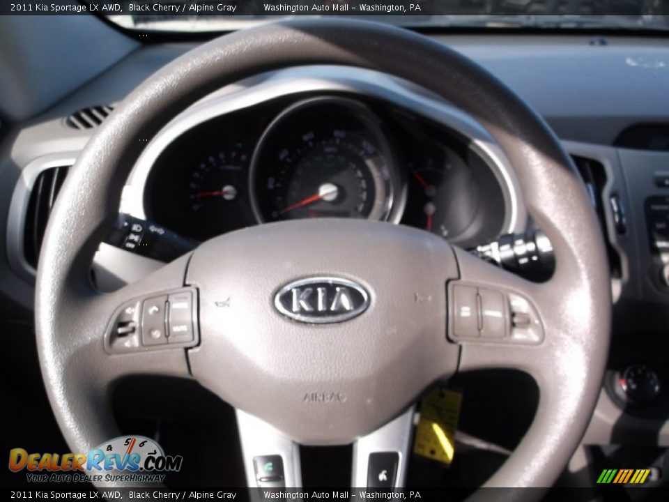 2011 Kia Sportage LX AWD Black Cherry / Alpine Gray Photo #16