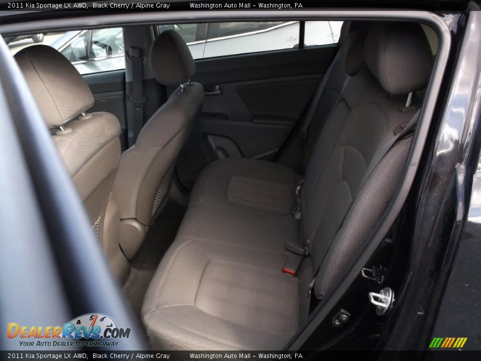 2011 Kia Sportage LX AWD Black Cherry / Alpine Gray Photo #17