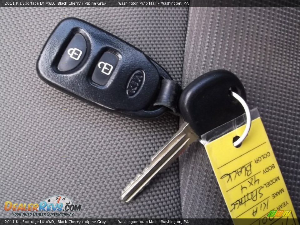2011 Kia Sportage LX AWD Black Cherry / Alpine Gray Photo #18