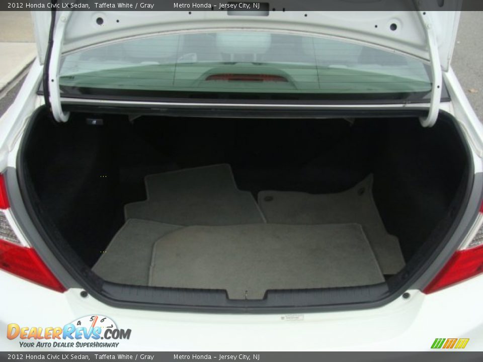 2012 Honda Civic LX Sedan Taffeta White / Gray Photo #25