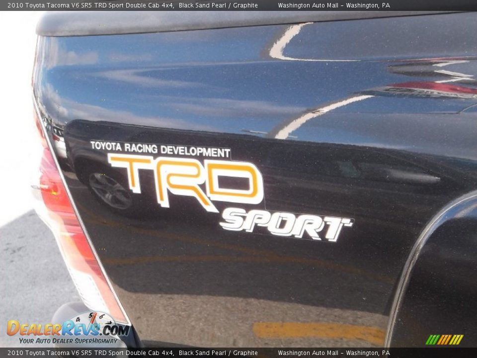 2010 Toyota Tacoma V6 SR5 TRD Sport Double Cab 4x4 Black Sand Pearl / Graphite Photo #4