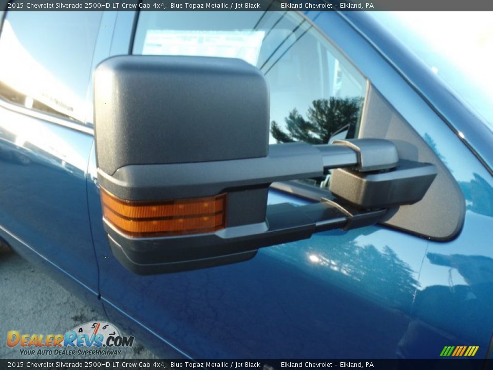2015 Chevrolet Silverado 2500HD LT Crew Cab 4x4 Blue Topaz Metallic / Jet Black Photo #12