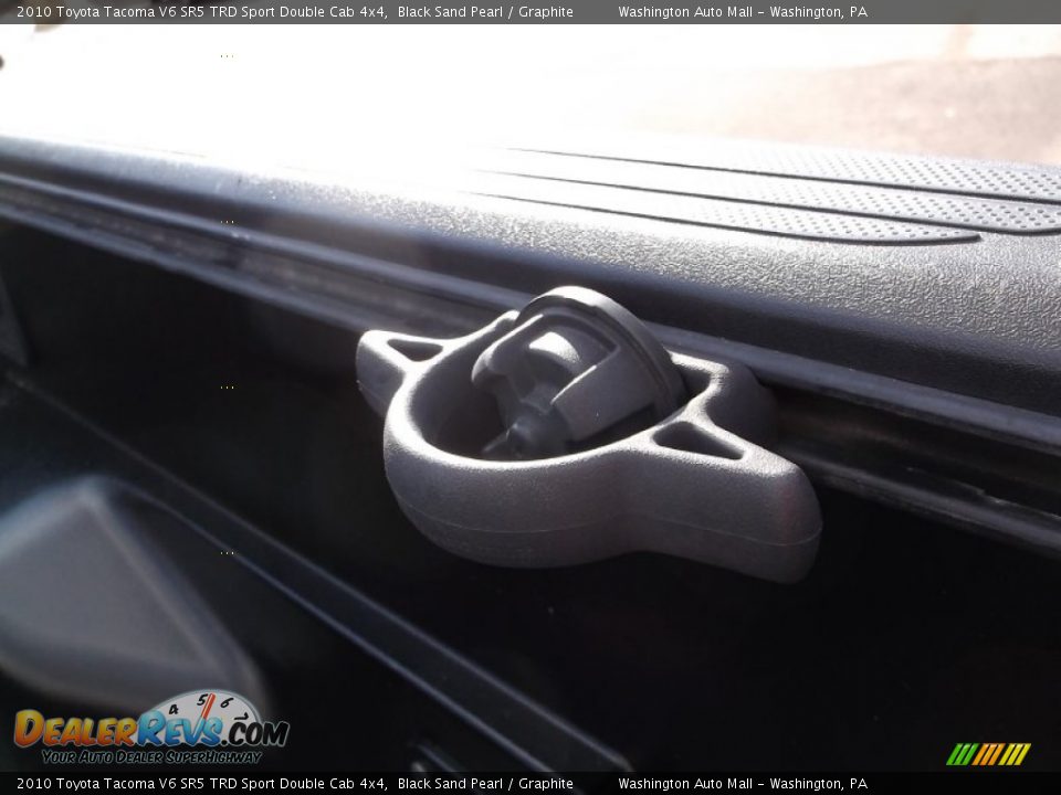 2010 Toyota Tacoma V6 SR5 TRD Sport Double Cab 4x4 Black Sand Pearl / Graphite Photo #11