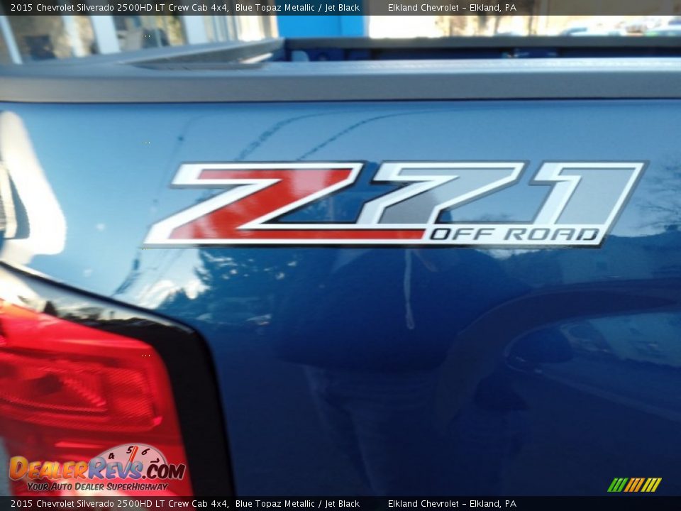 2015 Chevrolet Silverado 2500HD LT Crew Cab 4x4 Blue Topaz Metallic / Jet Black Photo #19