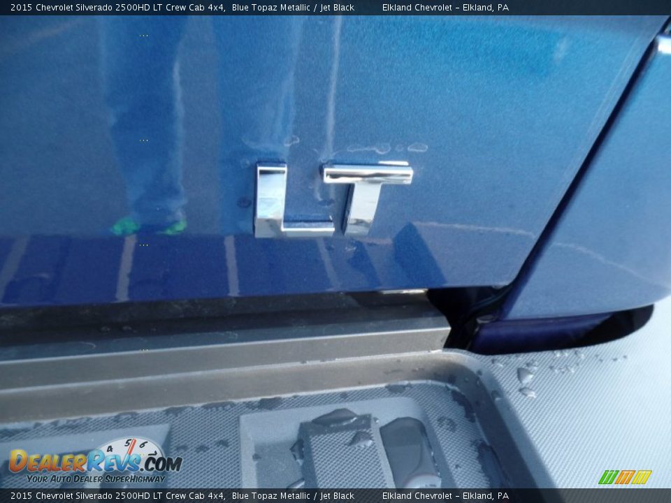 2015 Chevrolet Silverado 2500HD LT Crew Cab 4x4 Blue Topaz Metallic / Jet Black Photo #21