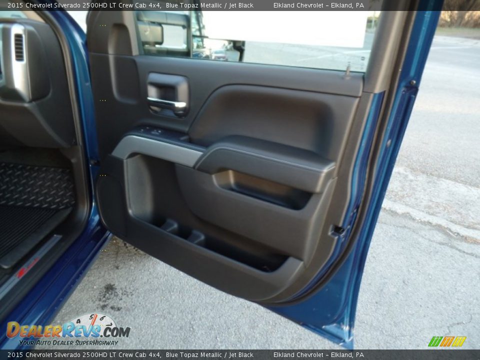 2015 Chevrolet Silverado 2500HD LT Crew Cab 4x4 Blue Topaz Metallic / Jet Black Photo #24