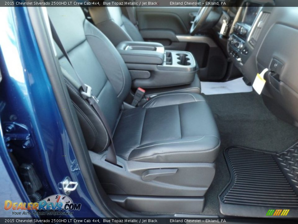 2015 Chevrolet Silverado 2500HD LT Crew Cab 4x4 Blue Topaz Metallic / Jet Black Photo #25