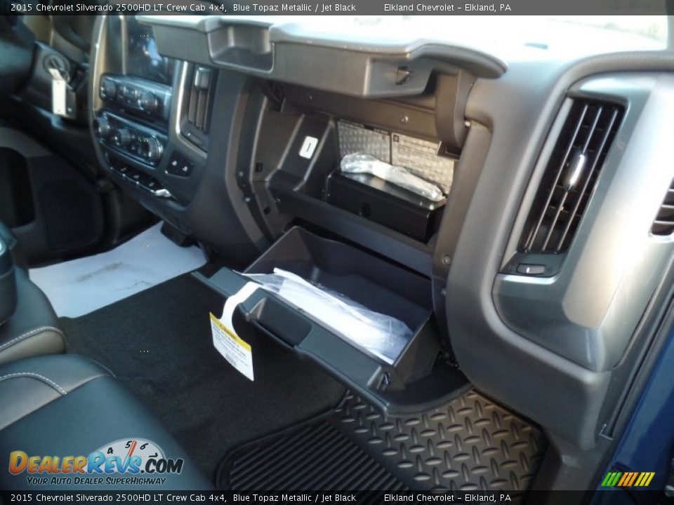 2015 Chevrolet Silverado 2500HD LT Crew Cab 4x4 Blue Topaz Metallic / Jet Black Photo #26