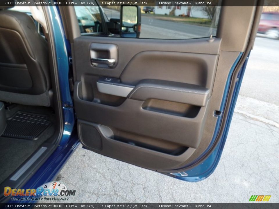2015 Chevrolet Silverado 2500HD LT Crew Cab 4x4 Blue Topaz Metallic / Jet Black Photo #27