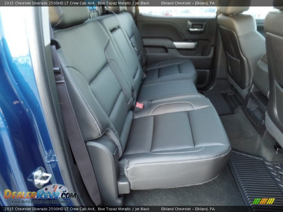 2015 Chevrolet Silverado 2500HD LT Crew Cab 4x4 Blue Topaz Metallic / Jet Black Photo #28