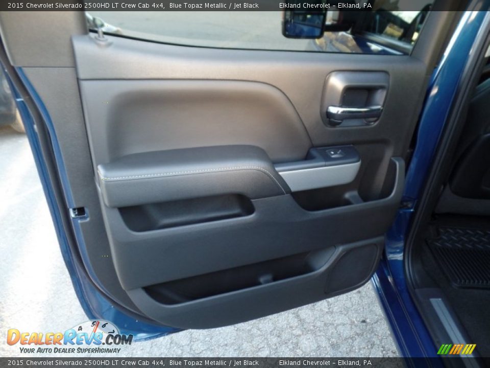 2015 Chevrolet Silverado 2500HD LT Crew Cab 4x4 Blue Topaz Metallic / Jet Black Photo #30