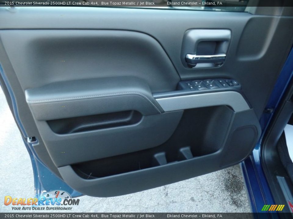 2015 Chevrolet Silverado 2500HD LT Crew Cab 4x4 Blue Topaz Metallic / Jet Black Photo #34