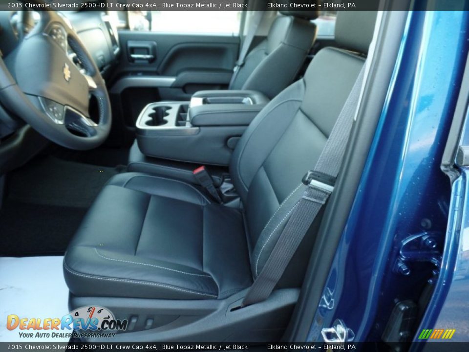 2015 Chevrolet Silverado 2500HD LT Crew Cab 4x4 Blue Topaz Metallic / Jet Black Photo #36